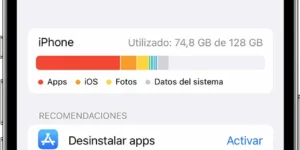 Liberar espacio en otros del iPhone